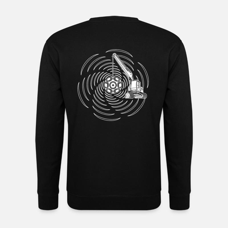 Tekno 23 crane - sound wrecking demolition ball - Unisex Pullover - Schwarz