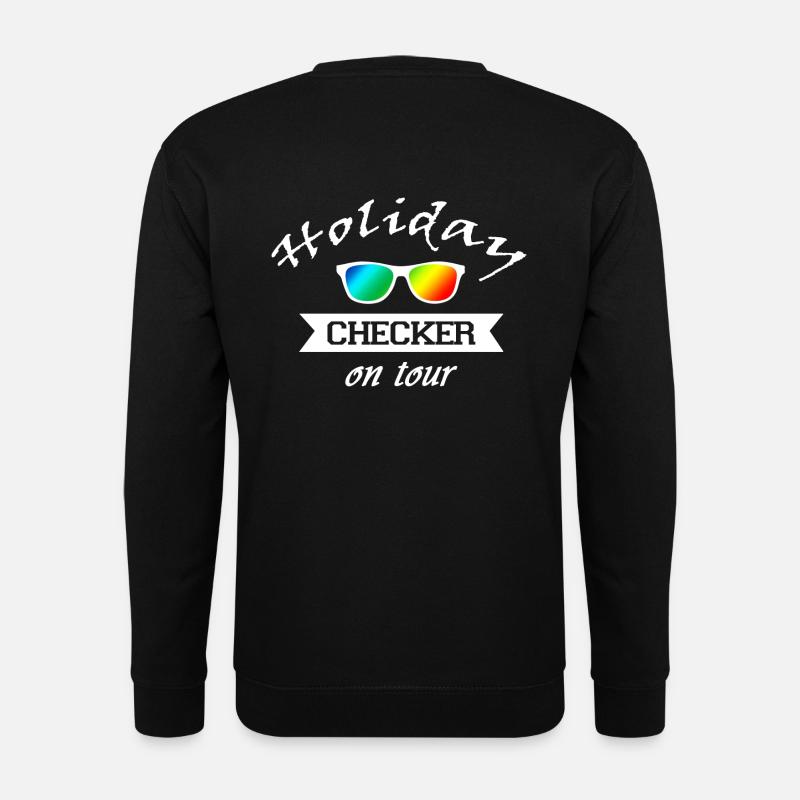 Urlaub checker - cool - Unisex Pullover - Schwarz