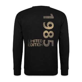 Limitierte Auflage Jahrgang 1985 Mann Frau 41. Geb - Unisex Pullover - Schwarz - Hinten - Alina (178cm)