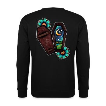 Ça va être tout noir - Sweat-shirt Unisexe - noir - Dos - Alina (178cm)