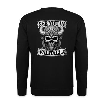 Rendez-vous au Valhalla - Sweat-shirt Unisexe - noir - Dos - Michal (187cm)