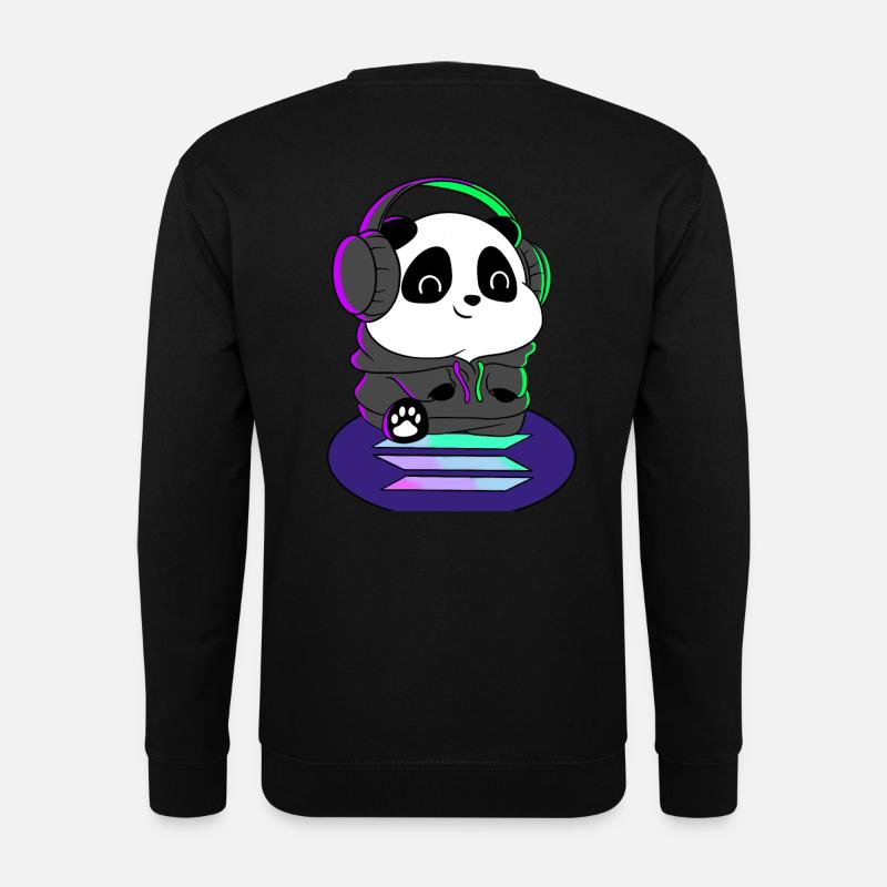 Panda on Solana - Unisex Sweatshirt - black