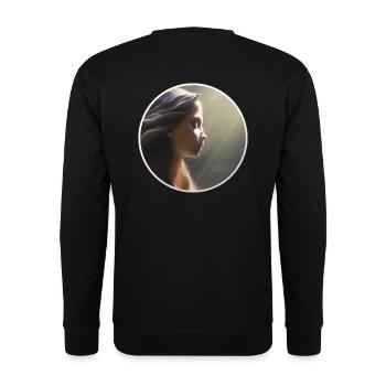 All Mine - Unisex Pullover - Schwarz - Hinten - Alina (178cm)