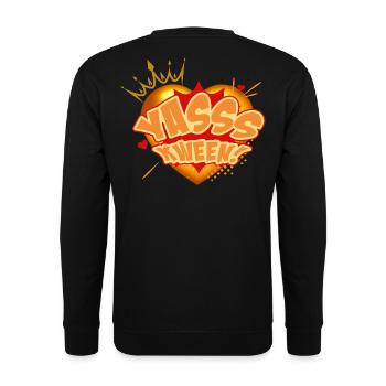Yasss Kween! - Unisex Sweatshirt - black - Back - Alina (178cm)