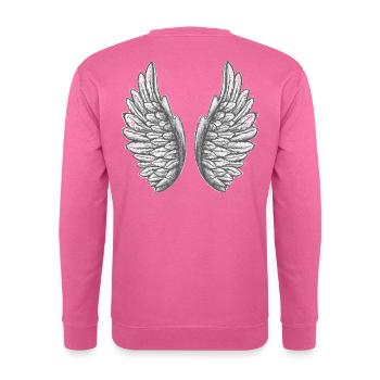 wing - Unisex Sweatshirt - pink - Back