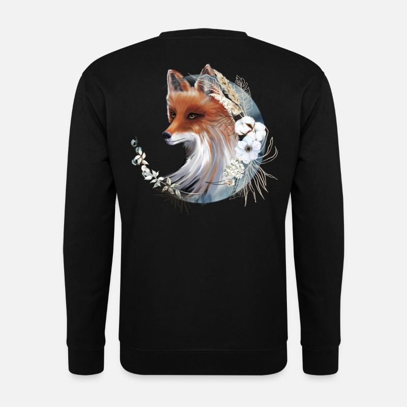 Fox - Unisex Sweatshirt - black