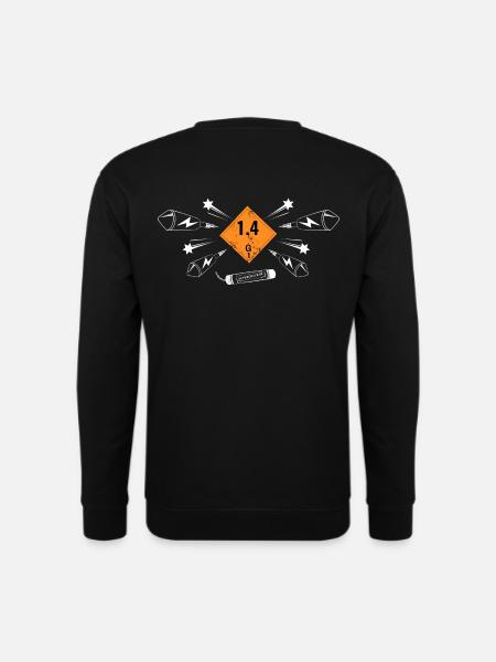 Feuerwerk Raketen - Unisex Pullover - Schwarz