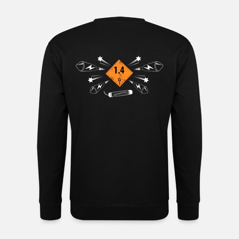 Feuerwerk Raketen - Unisex Pullover - Schwarz