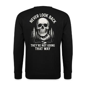 La forêt du crâne ne revient jamais - Sweat-shirt Unisexe - noir - Dos - Alina (178cm)