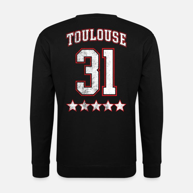 Toulouse 31, 5 Vintage-Sterne. - Unisex Pullover - Schwarz