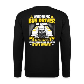 Busbus Bus Driver Bus bus cadeau - Sweat-shirt Unisexe - noir - Dos - Michal (187cm)