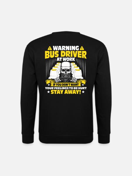 Busfahrer Bus Driver Schulbus Linienbus Geschenk - Unisex Pullover - Schwarz