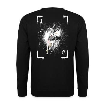 joker karte spielkarte - Unisex Pullover - Schwarz - Hinten - Alina (178cm)