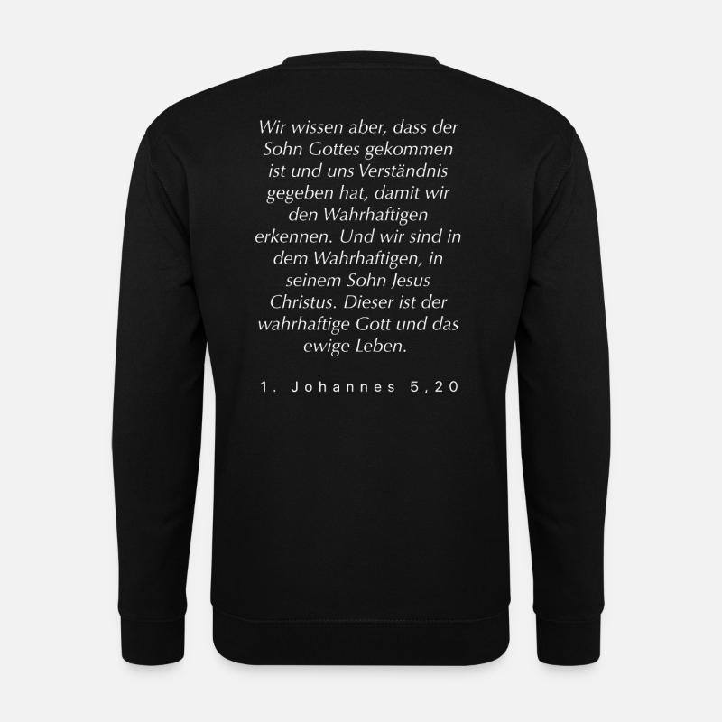 Bibelvers Hoodie - Unisex Pullover - Schwarz