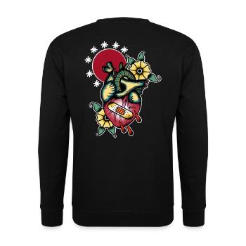 Même pas mal - Sweat-shirt Unisexe - noir - Dos - Alina (178cm)