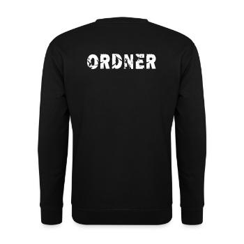 Folder Security Festival Demonstration Move - Unisex Sweatshirt - black - Back - Alina (178cm)