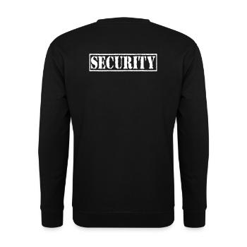 Security Bouncer - Unisex Sweatshirt - black - Back - Alina (178cm)