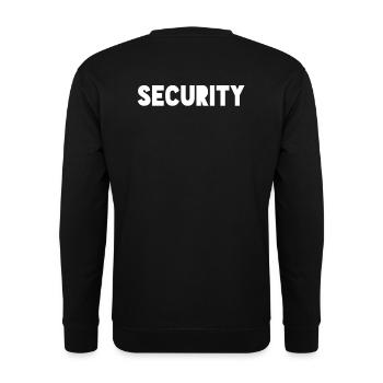 Security - Unisex Sweatshirt - black - Back - Alina (178cm)