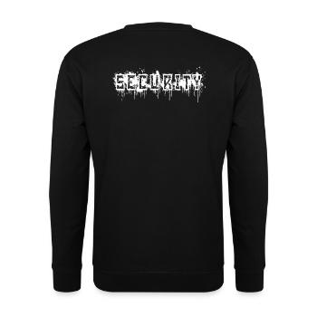 Security bouncer - Unisex Sweatshirt - black - Back - Alina (178cm)