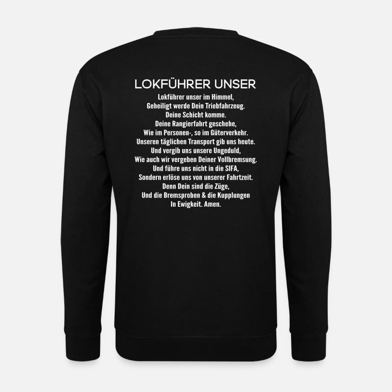 Lokführer Unser - Triebfahrzeugführer (Geschenk) - Unisex Pullover - Schwarz