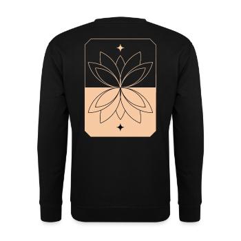 Lotus - Unisex Pullover - Schwarz - Hinten - Alina (178cm)