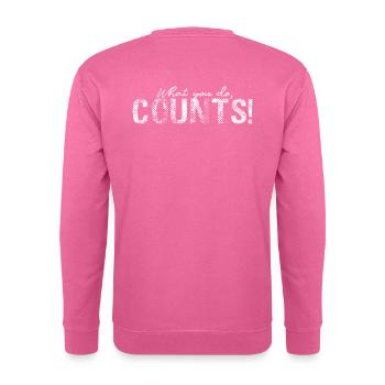 natürliche Klimalösungen Fridays For Future Greta - Unisex Pullover - Pink - Hinten