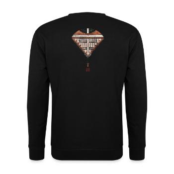 Germany_Hanover_Architecture_Ink Tower - Unisex Sweatshirt - black - Back - Alina (178cm)