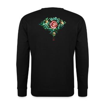 Chinesisch_Blumen_Verbotene Stadt_Pfingstrose1420 - Unisex Sweatshirt - black - Back - Alina (178cm)