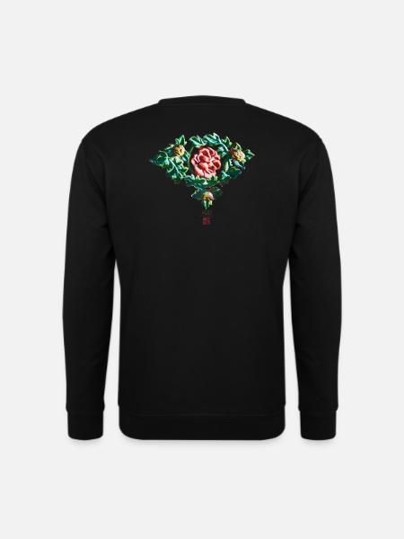 Chinesisch_Blumen_Verbotene Stadt_Pfingstrose1420 - Unisex Sweatshirt - black