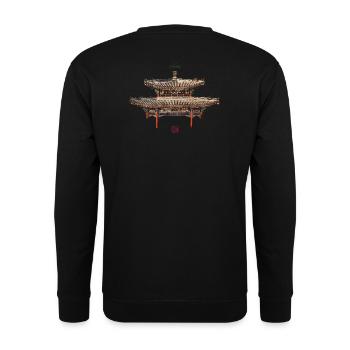 Chinesisch_Architektur_Zhichun1886_Sommerpalast - Unisex Sweatshirt - black - Back - Alina (178cm)