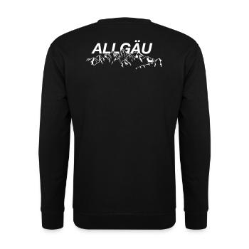 Allgäuer Berge - Unisex Pullover - Schwarz - Hinten - Michal (187cm)