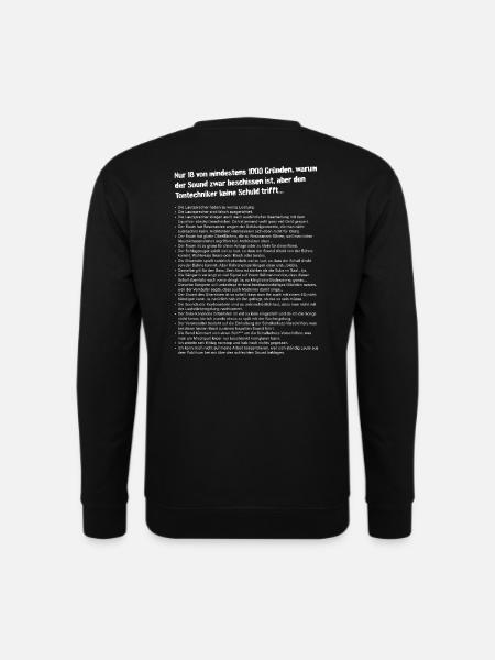 Bescheidener Sound, aber unschuldiger Tontechniker - Unisex Pullover - Schwarz