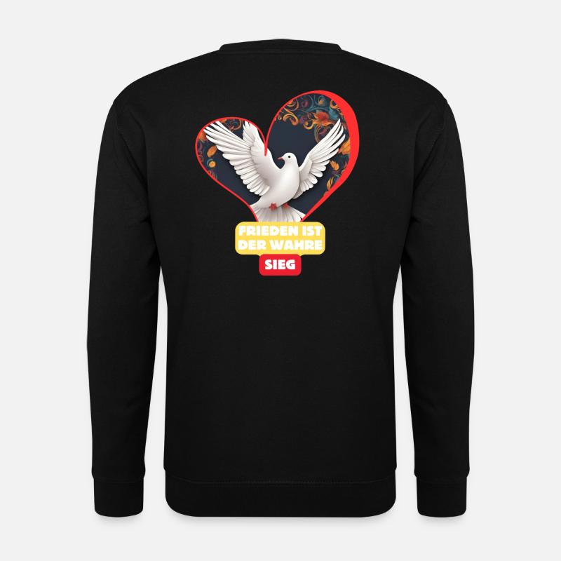 Frieden ist der wahre Sieg ! - Unisex Pullover - Schwarz