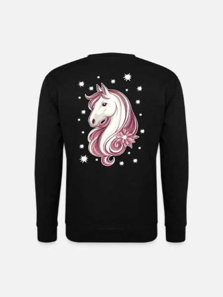 Horse with stars - Unisex Sweatshirt - black