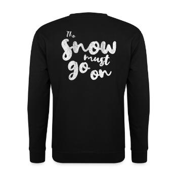 Hiver snowboard skier skier La neige doit continuer - Sweat-shirt Unisexe - noir - Dos - Michal (187cm)