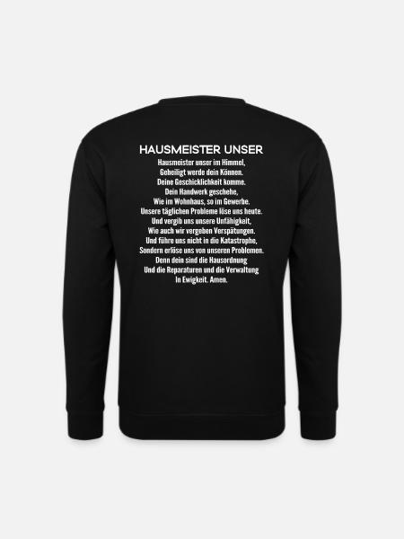 Hausmeister/Hausmeisterin/Hausmeister-Unser - Unisex Pullover - Schwarz