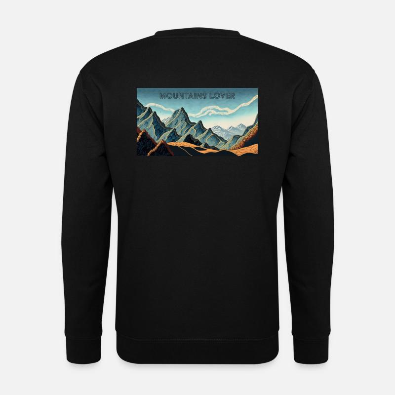 Liebhaber der Berge - Unisex Pullover - Schwarz