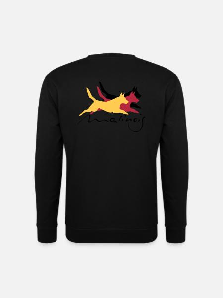 Malinois_german_color - Unisex Pullover - Schwarz