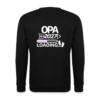 Grandpa 2027 Baby Feet - Unisex Sweatshirt - black - Back - Alina (178cm)