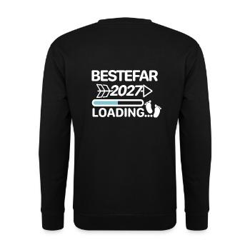 Bestefar 2027 - Grandpa 2027 Norwegian - Unisex Sweatshirt - black - Back - Alina (178cm)