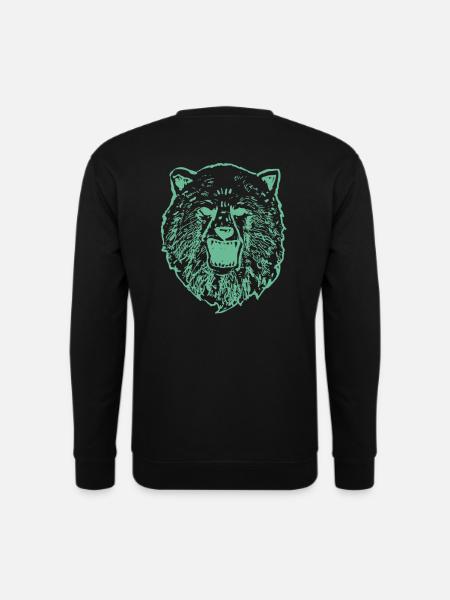 Der Bär ist los - Unisex Pullover - Schwarz