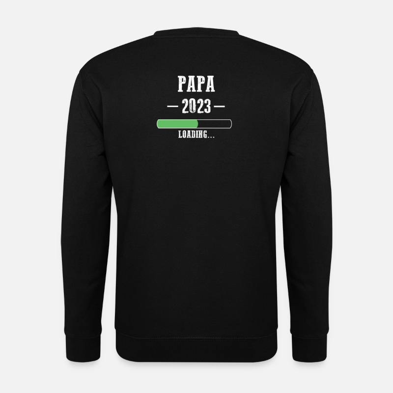 Papa 2023 Loading.... - Unisex Pullover - Schwarz