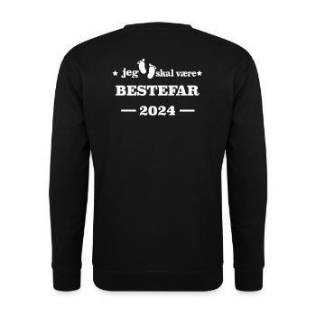 Ich werde Opa 2024 Babyfüsse - Unisex Pullover - Schwarz - Hinten - Alina (178cm)
