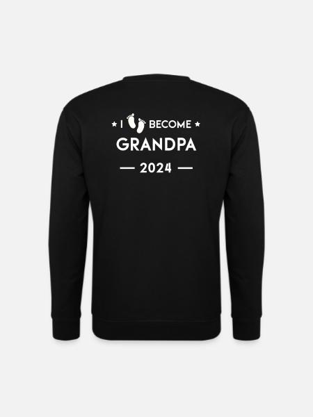 Ich werde Opa 2024 - Unisex Pullover - Schwarz