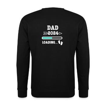 DAD 2024 loading... - Unisex Pullover - Schwarz - Hinten - Alina (178cm)
