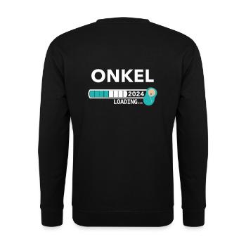 Ich werde Onkel 2023/ Werdender Onkel 2023 - Unisex Pullover - Schwarz - Hinten - Alina (178cm)