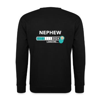 Ich werde Tante 2024 / Werdende Tante 2024 - Unisex Pullover - Schwarz - Hinten - Alina (178cm)