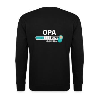 Opa 2025 - Unisex Pullover - Schwarz - Hinten - Alina (178cm)