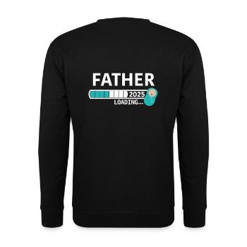 Father 2025 loading / Dad 2025 - Unisex Pullover - Schwarz - Hinten - Alina (178cm)