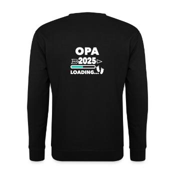 Opa 2025 - Unisex Pullover - Schwarz - Hinten - Michal (187cm)